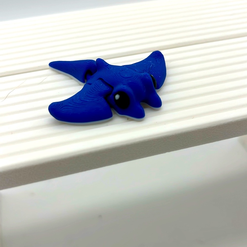 3D printed Manta ray mini Fidget Toy Fun Collectible Stress …